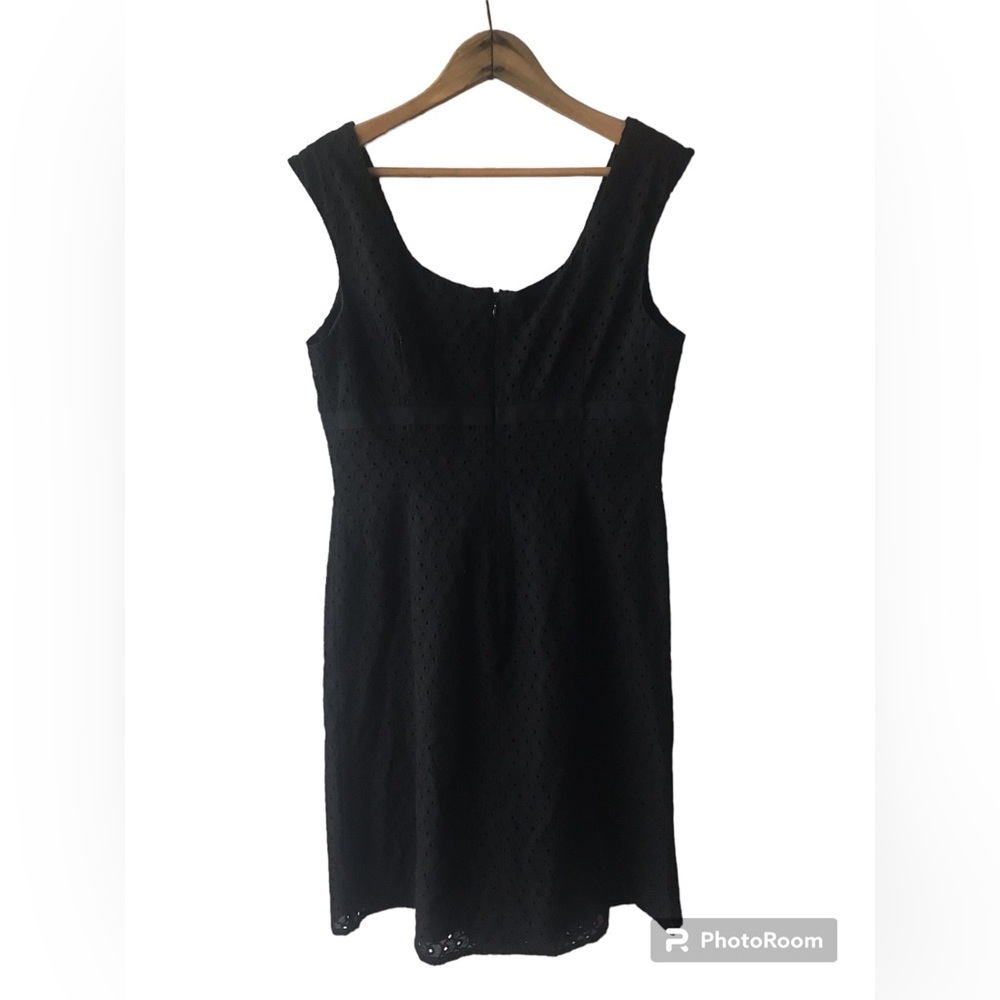 NWT Ann Taylor Petites | Women’s black eyelet lace sleeveless party dress, sz 8P